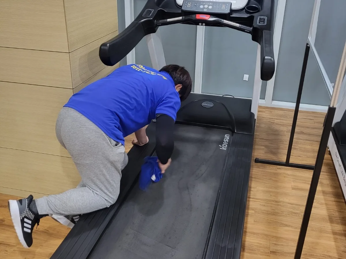 금천구 독산동 피트니스 라커 검사실 위생청소 사례 - 행진크린